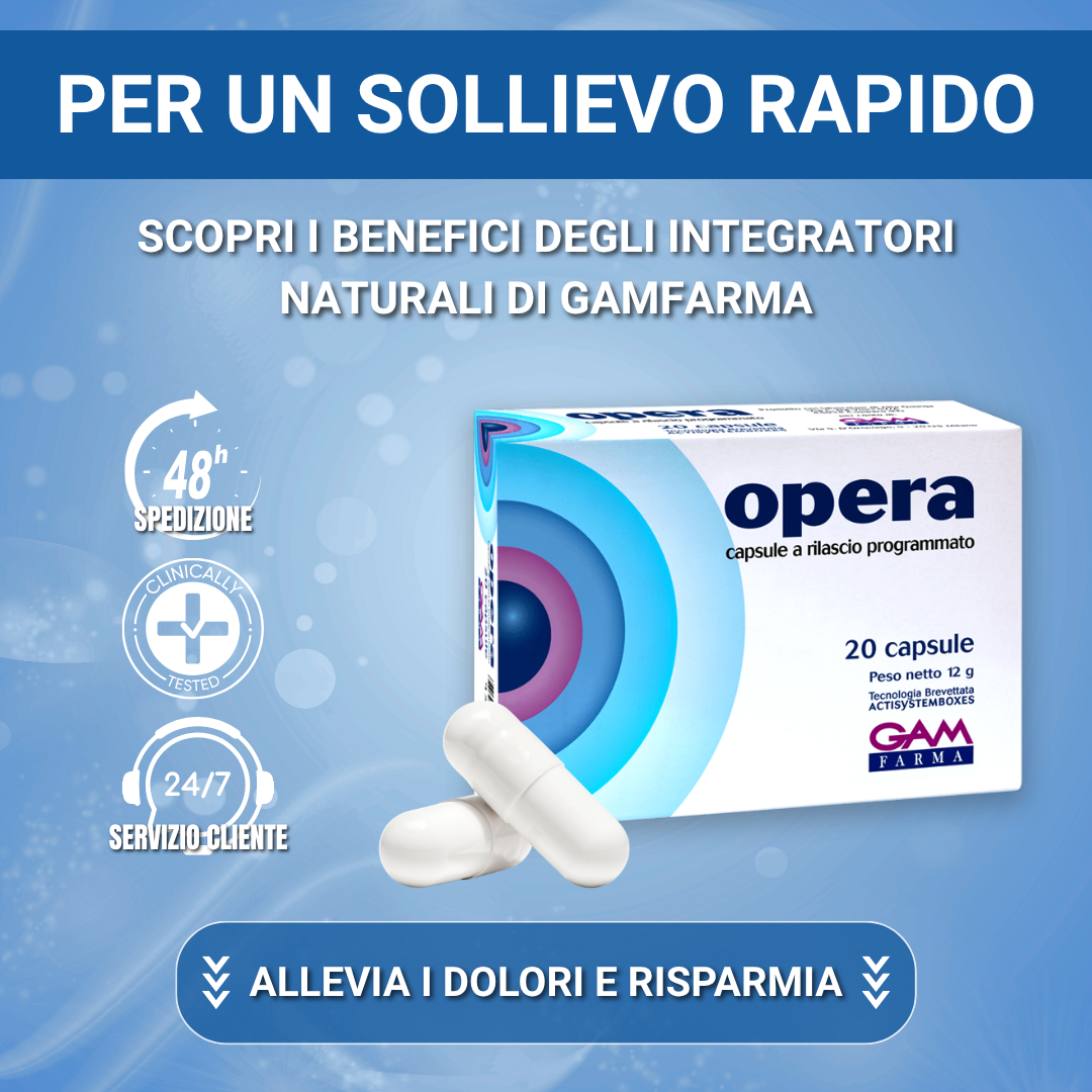OPERA® Sollievo rapido da dolore, infiammazione e gonfiore.