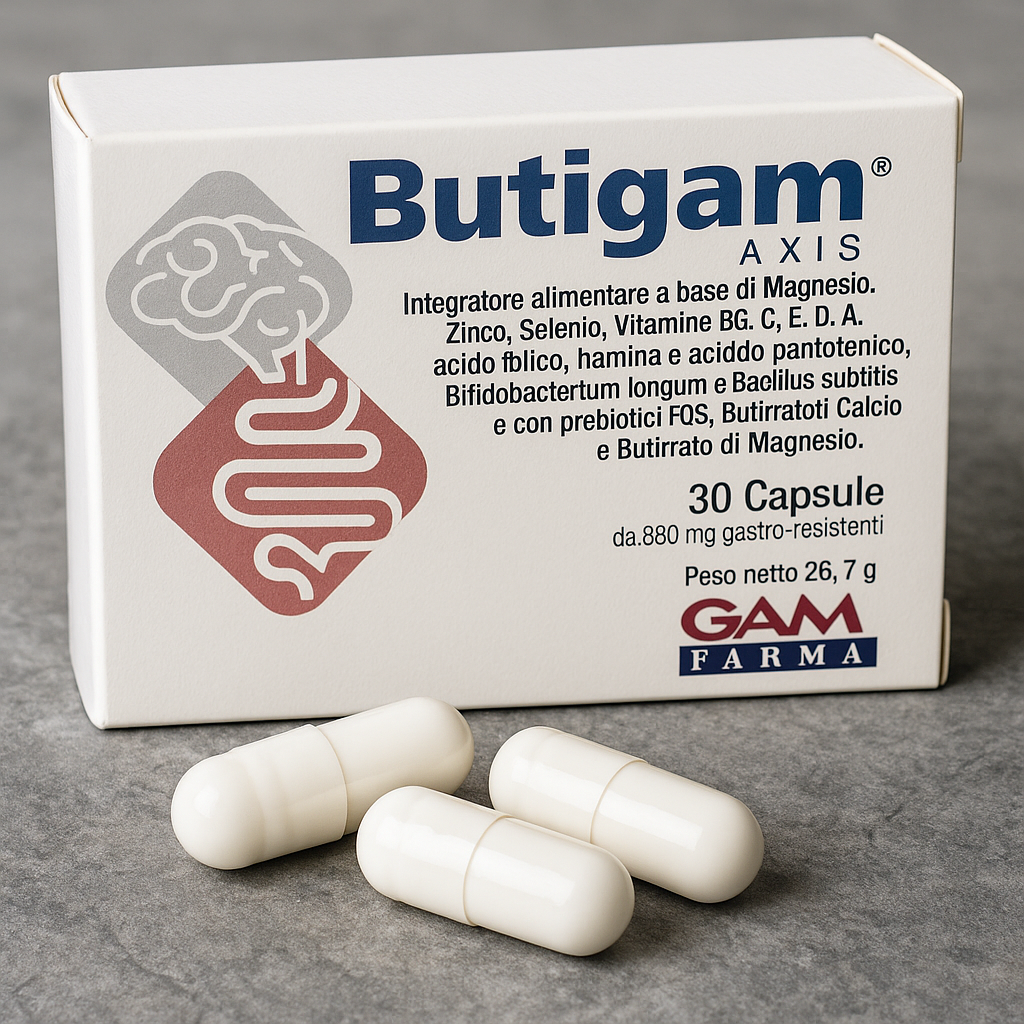 BUTIGAM®AXIS: L'Alleato del Tuo Asse Intestino-Cervello